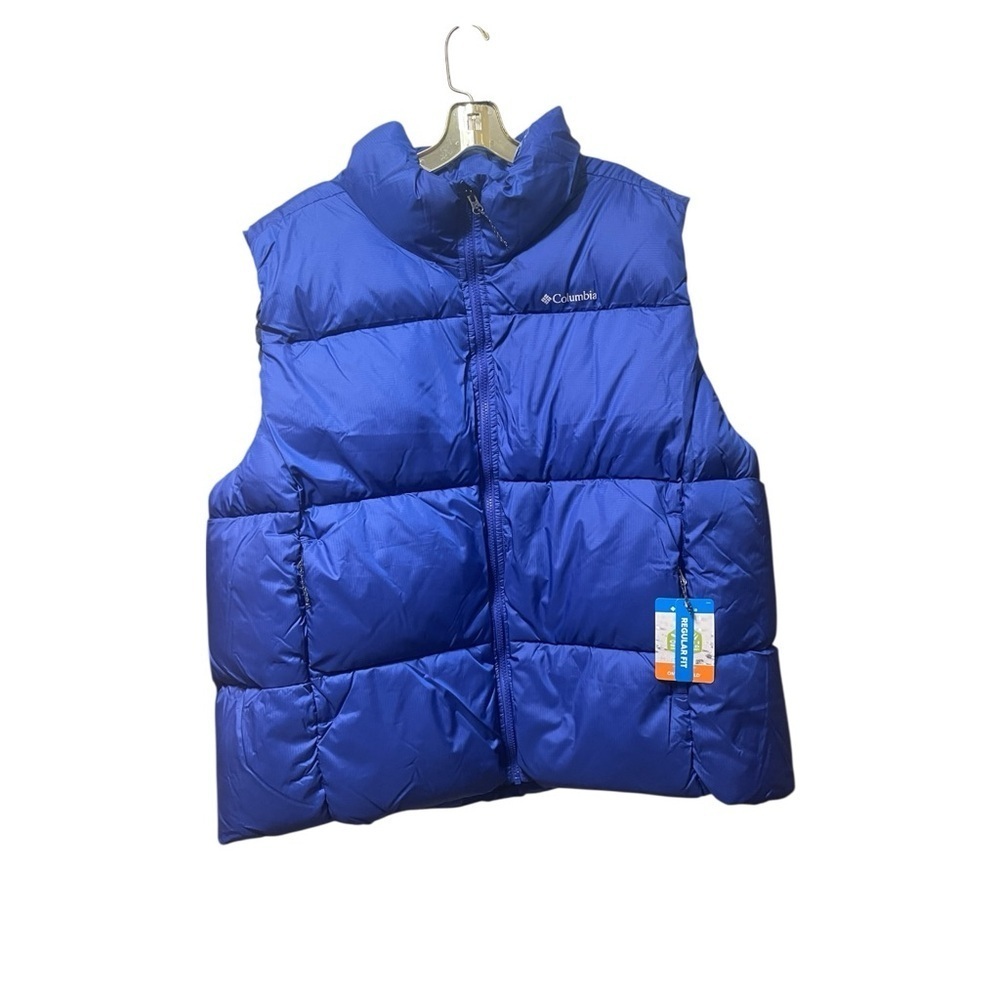 Columbia Blue Insulated Water Repellent Gorpcore Puffect Puffer Vest 3X NWT